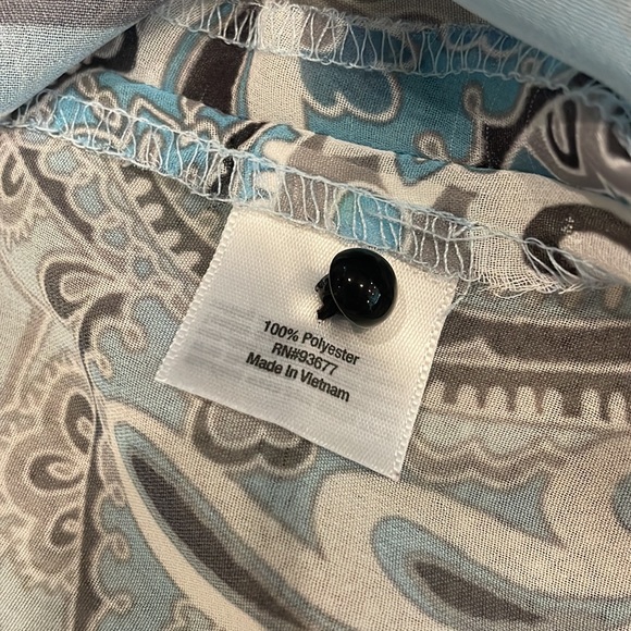 a.n.a. A New Approach tank/blouse blue, black - Picture 6 of 7